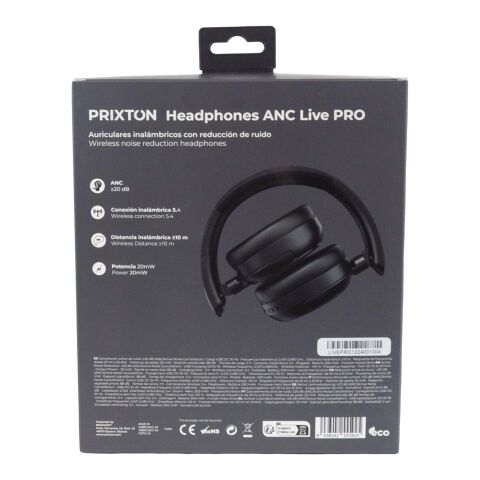Casque Prixton Live Pro Bluetooth® 5.0 Standard | noir | sans marquage | non disponible | non disponible