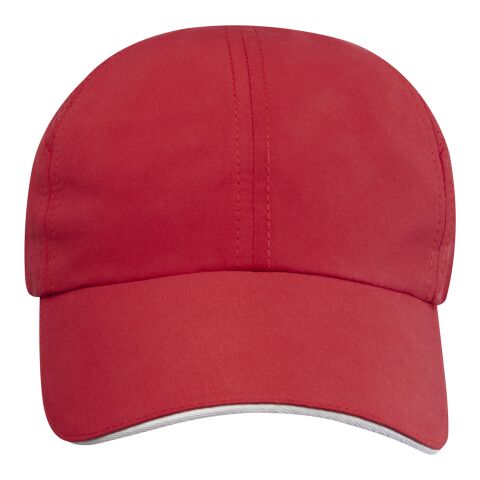 Casquette sandwich 6 panneaux Morion GRS recyclée ajustable Standard | Rouge | sans marquage | non disponible | non disponible | non disponible