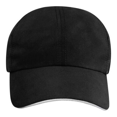 Casquette sandwich 6&nbsp;panneaux Morion GRS recyclée ajustable Standard | Noir | non disponible | sans marquage | non disponible | non disponible | non disponible