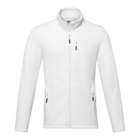 Veste Amber pour homme en polaire recyclée GRS entièrement zippée Standard | blanc | 3XL | sans marquage | non disponible | non disponible | non disponible
