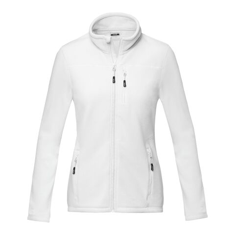 Veste Amber pour femme en polaire entièrement zippée recyclée GRS Standard | blanc | L | sans marquage | non disponible | non disponible | non disponible