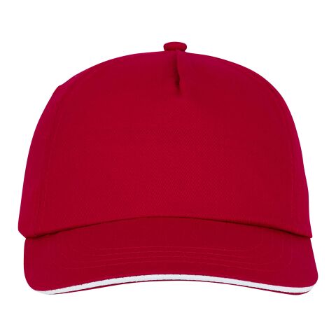 Casquette 5 panneaux sandwich Styx Standard | Rouge | sans marquage | non disponible | non disponible | non disponible