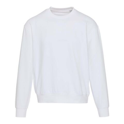 Pull unisexe OCS en coton bio oversize à col rond Boris de 280&nbsp;g/m2 Standard | Blanc | XXS | sans marquage | non disponible | non disponible | non disponible