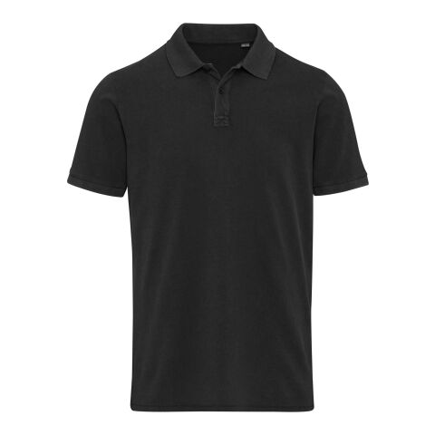 Polo délavé pour homme Calgary de 200&nbsp;g/m2 Standard | Noir | XL | sans marquage | non disponible | non disponible | non disponible