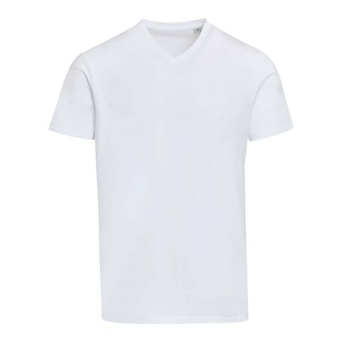 T-shirt unisexe en coton bio certifié OCS Balfour à manches courtes et col en V de 200&nbsp;g/m² Standard | Blanc | 3XS | sans marquage | non disponible | non disponible | non disponible