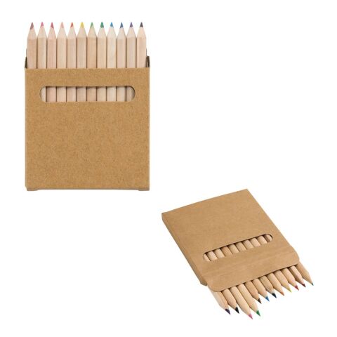 COLOURED. Boîte avec 12 crayons de couleur Beige | sans marquage