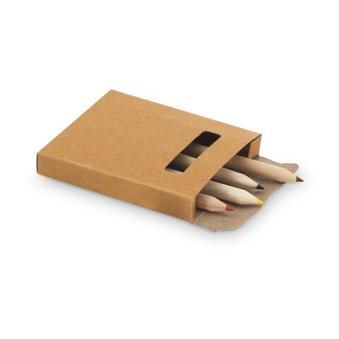 ANIM. Set de coloriage dans une boîte carton Beige | sans marquage