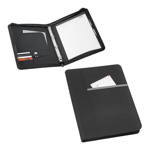 AUSTER. Porte-documents A4 A4 en 600D avec bloc de feuilles lignées gris clair | sans marquage | A4 | Ligné