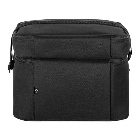CANCUN LARGE. Sac thermique en polyester recyclé 600D, avec sangle réglable Noir | sans marquage