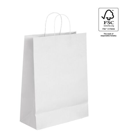 CITADEL. Sac en papier kraft (90 g/m²) Blanc | sans marquage