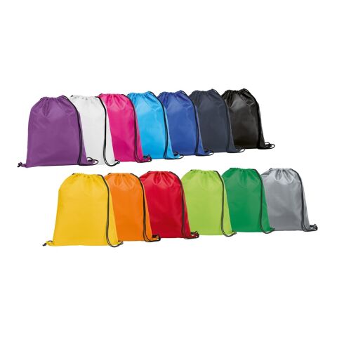 CARNABY. Sac à dos 210D avec cordons de serrage noirs Rose | sans marquage