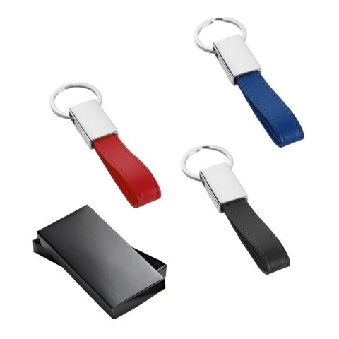 WATOH. Porte-clés en métal et PU Noir | sans marquage