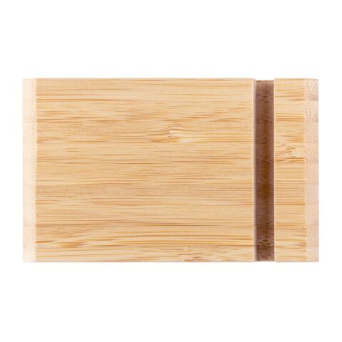 HABER. Support de téléphone portable en bambou Beige | sans marquage