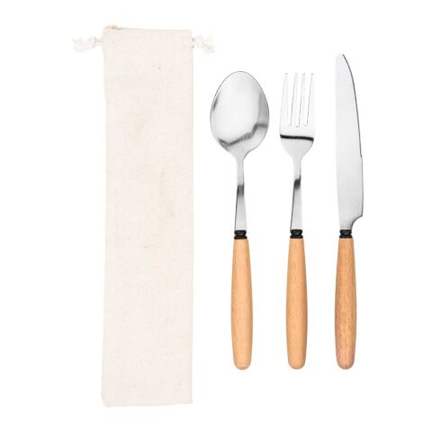 BOULUD. Set de 3 pièces en bois d&#039;acacia Beige | sans marquage