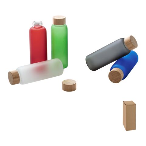 LILLARD. Tasse de voyage 500mL en verre borosilicate givré Noir | sans marquage