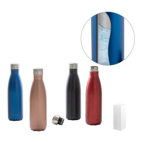 SHOW SATIN. Bouteille en acier inoxydable 540 mL Noir | sans marquage