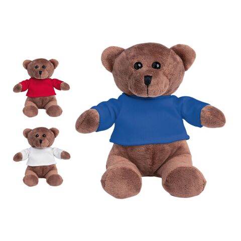 BEAR. Peluche ourson avec t-shirt Rouge | sans marquage