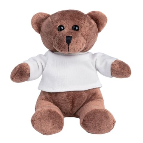 GRIZZLY. Peluche &quot;ours&quot; avec t-shirt Blanc | sans marquage