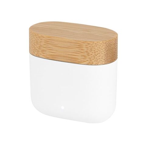 COBAIN. Ecouteurs sans fil avec 5h d&#039;autonomie en ABS recyclé (100 % rABS) et bambou Blanc | sans marquage