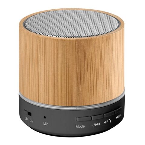 RE-GLASHOW. Haut-parleur portable 3W avec une autonomie de 4h30m sur ABS recyclé (100 % rABS) Beige | sans marquage