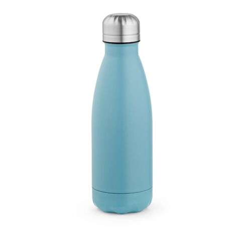 Bouteille / Gourde Mississippi 450 recyclée en acier inoxydable 430 ml bleu clair | sans marquage