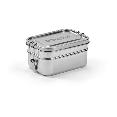 Lunch Box Acier inoxydable recyclé 1240 ml Argent | sans marquage
