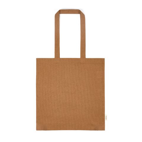 Sac en coton recyclé Everest 140 g/m marron | sans marquage