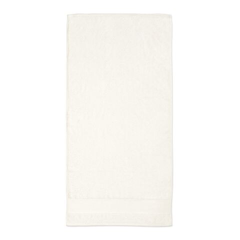 Serviette de bain Donatello L en coton recyclé 370 g/m² EU Blanc | sans marquage