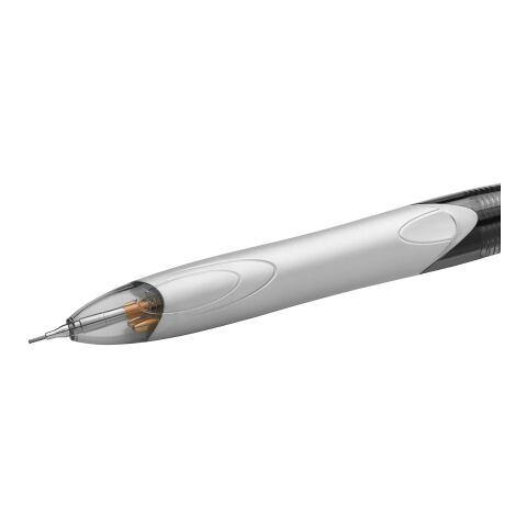BIC® 4 Couleurs 3+1HB Stylo bille et porte mine Blanc-gris | Gravure | Corps-à la droite du clip | 6.00 mm x 19.00 mm