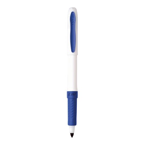 BIC® Mark-it Permanent Marqueur Blanc-bleu | Sérigraphie 1 couleur | Capuchon-arrière clip | 15.00 mm x 25.00 mm