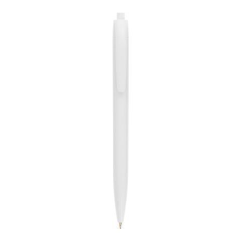 Stylo Basic blanc | Sérigraphie 1 couleur | Corps-Centré clip | 24.00 mm x 40.00 mm