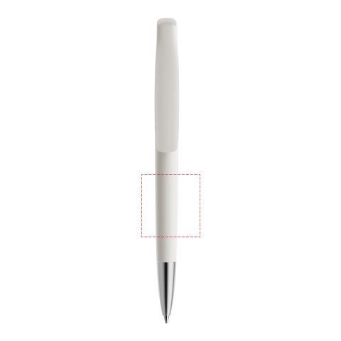 Prodir DS2 stylo à bille à poussoir mat blanc | non disponible | non disponible | sans marquage | Métal satiné