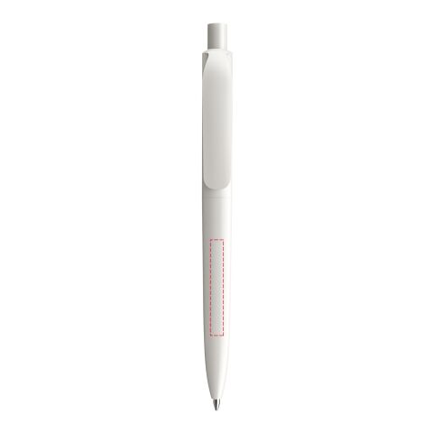 Prodir DS8 stylo à bille à poussoir poli blanc | non disponible | non disponible | sans marquage