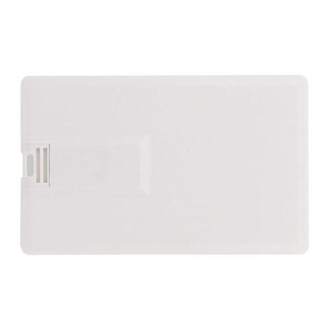 Clé USB 4GB Flash drive forme carte de crédit Blanc | sans marquage | non disponible | non disponible | non disponible
