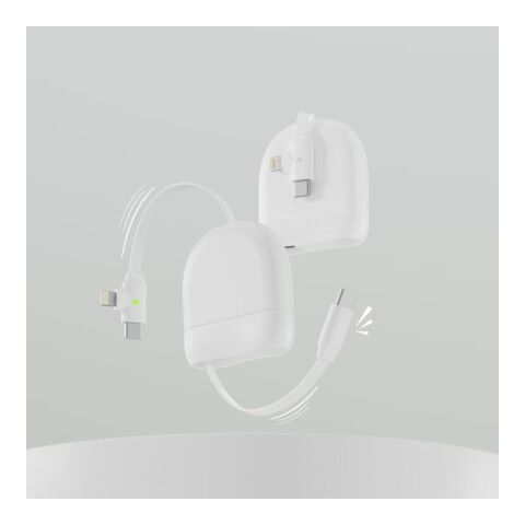 Câble rétractable USB-C et Lightning Xoopar ICE-R 60 W 1 mètre Blanc | sans marquage | non disponible | non disponible