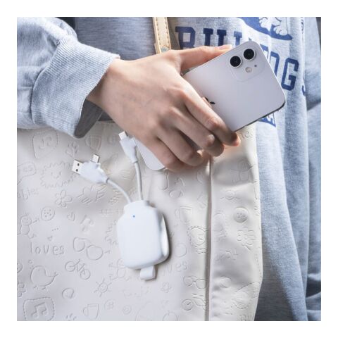 4028 - Xoopar Gamma 3 Powerbank 3000mAh Blanc | sans marquage | non disponible | non disponible
