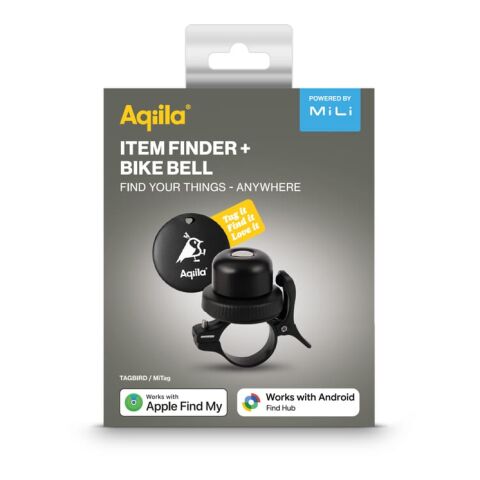 Localisateur étanche Aqiila Tagbird avec sonnette de vélo noir | sans marquage | non disponible | non disponible