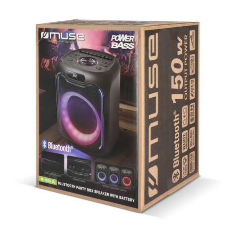 M-1803 | Enceinte de fête Muse avec microphone 150W Noir | sans marquage | non disponible | non disponible | non disponible