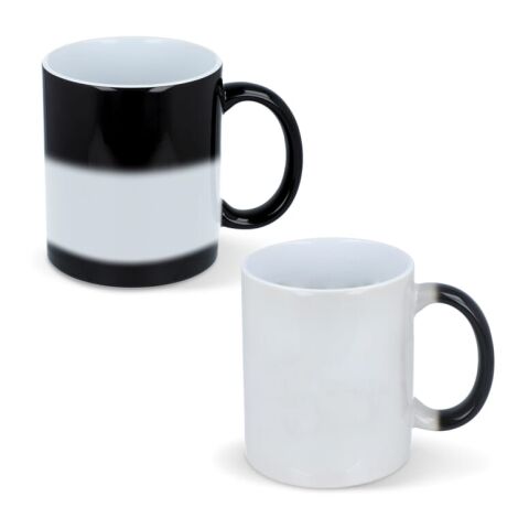 Mug magique Oslo subli 300ml Noir-Blanc