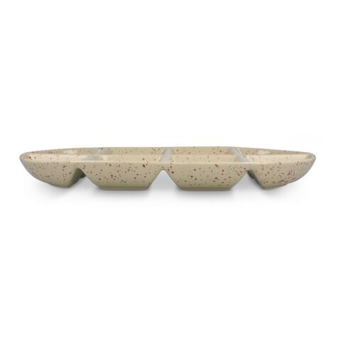 Plat de service en céramique Sagaform Ditte 36 x 20 cm Beige