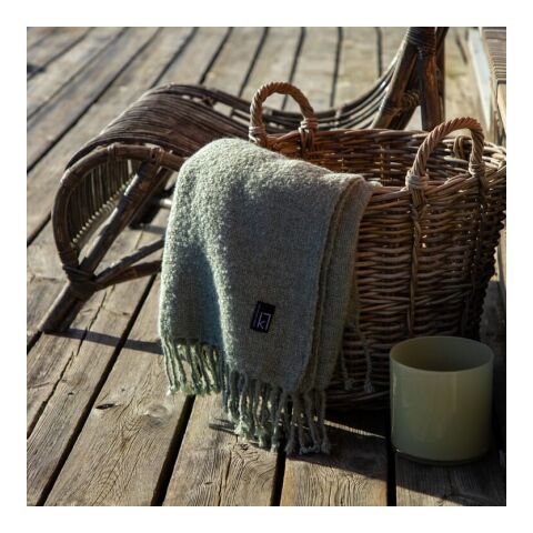 Kosta Linnewafveri Sjövallen Plaid 130x170 cm Vert | sans marquage