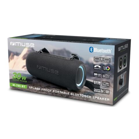M-785 BT | Enceinte Bluetooth étanche Muse 30 W Noir