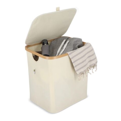 Panier pliant InSideOut avec couvercle Sogne 40.5 x 33 x 42cm Ecru | sans marquage | non disponible | non disponible