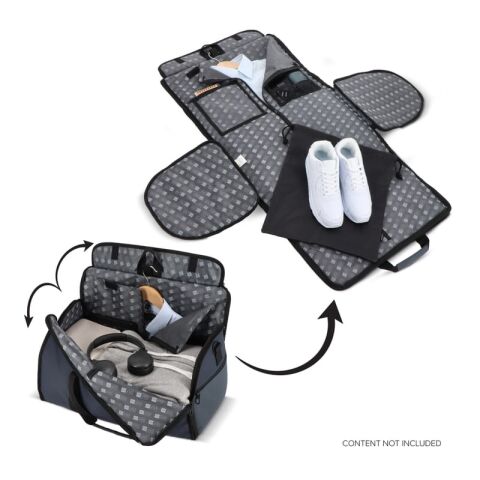 Sac InSideOut Carry Smart avec sac à chaussures Bleu foncé | Transfert numérique | poche gauche | 120 mm x 90 mm