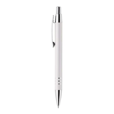 Stylo bille dans étui tube métal Blanc | sans marquage | non disponible | non disponible | non disponible