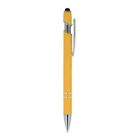 Paris soft touch, encre noire R-AL Jaune | Gravure | à 90 degrés du clip | 56 mm x 8 mm | non disponible