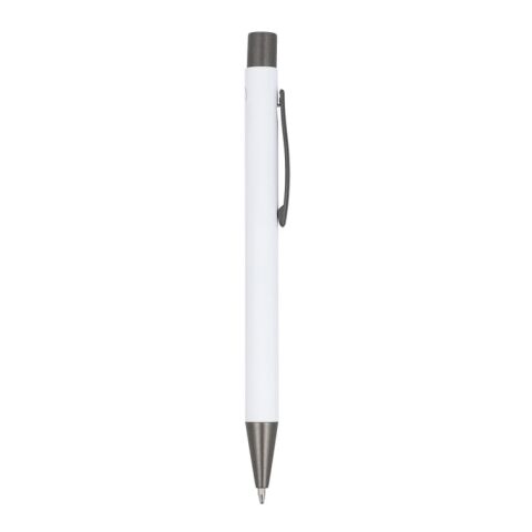 New York soft touch, encre bleue R-AL Blanc | Gravure | dans le prolongement du clip | 40 mm x 8 mm | non disponible