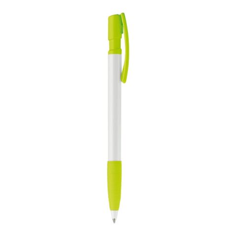 Stylo Nash Opaque Blanc-Vert clair | Sérigraphie 1 couleur | à 90 degrés du clip | 33 mm x 25 mm | non disponible