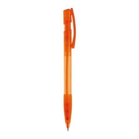 Stylo Nash Transparent Orange-Orange | Tampographie 1 couleur | sur le clip | 30 mm x 5 mm | non disponible