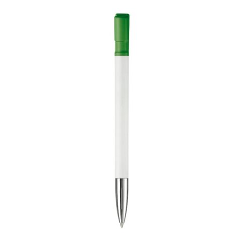 Stylo Nash Opaque Blanc-Vert | Sérigraphie 1 couleur | à 90 degrés du clip | 42 mm x 25 mm | non disponible